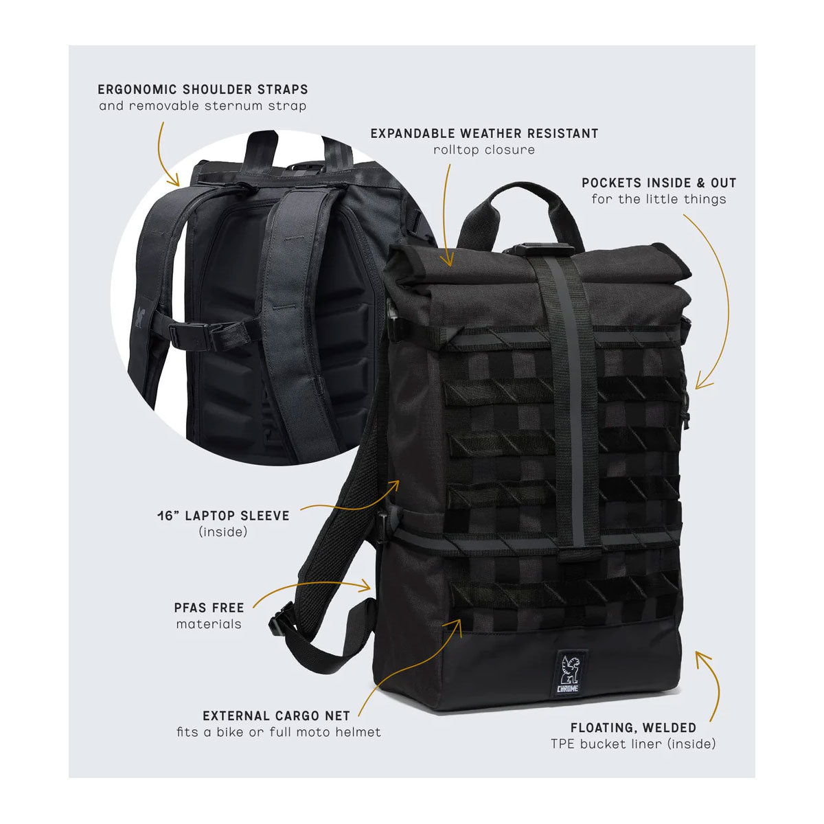 Barrage 22L Pack by Chrome Industries The Bag Creature