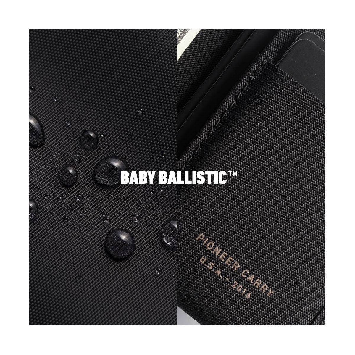 [PO] Pioneer Carry : Altitude Billfold : Black Baby Ballistic™