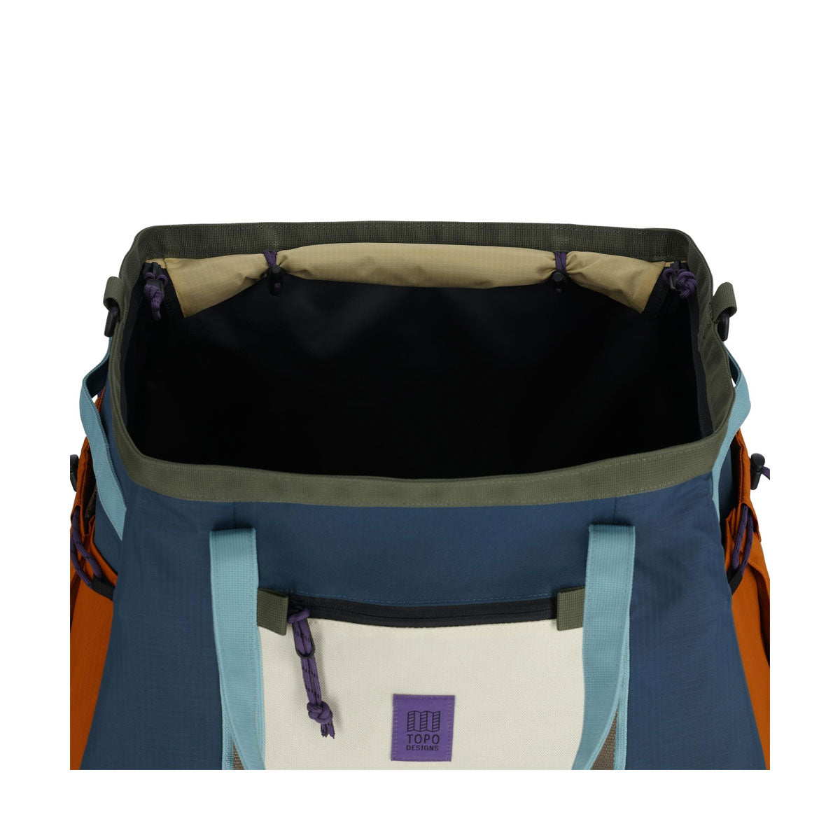 Topo Designs : Mountain Gear Bag : Pond Blue/Spice