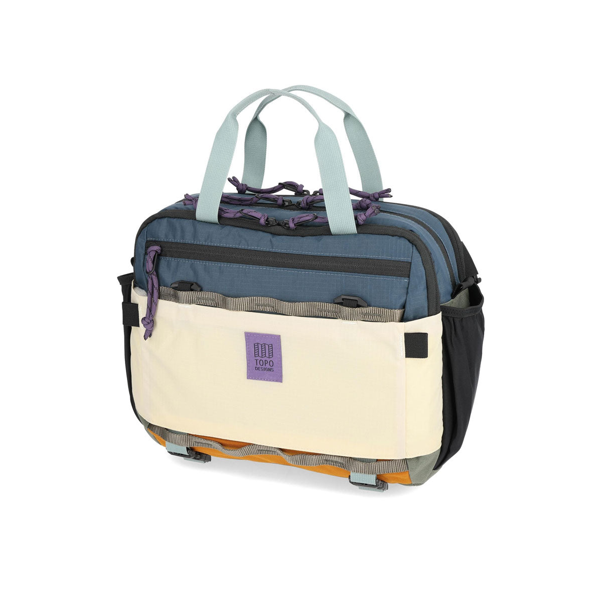 Topo Designs : Mountain Cross Bag : Pond Blue/Spice